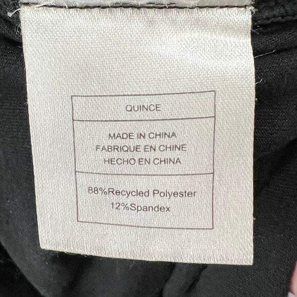 Quince Jacket Womens Small Black Full Zip Hooded Lightweight Recycled Polyester - Picture 9 of 11